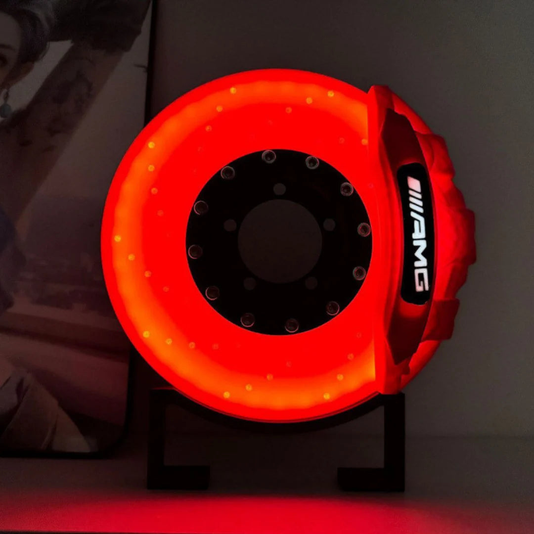 Lámpara led con forma de disco de freno deportivo